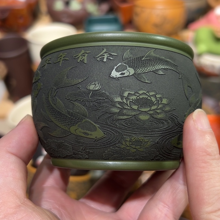 紫砂茶杯宜兴紫砂主人杯