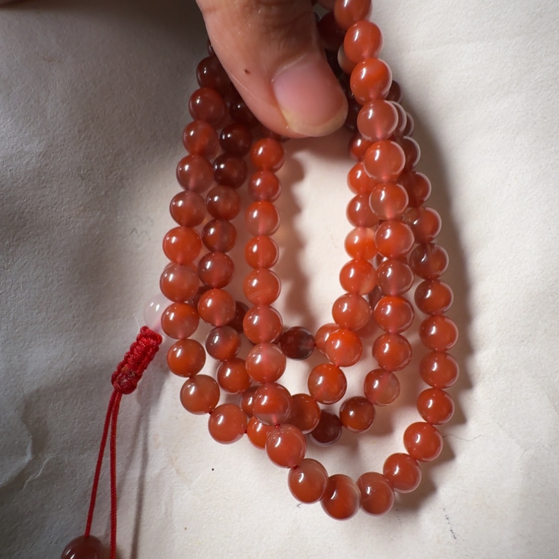 南红玛瑙未镶嵌手串