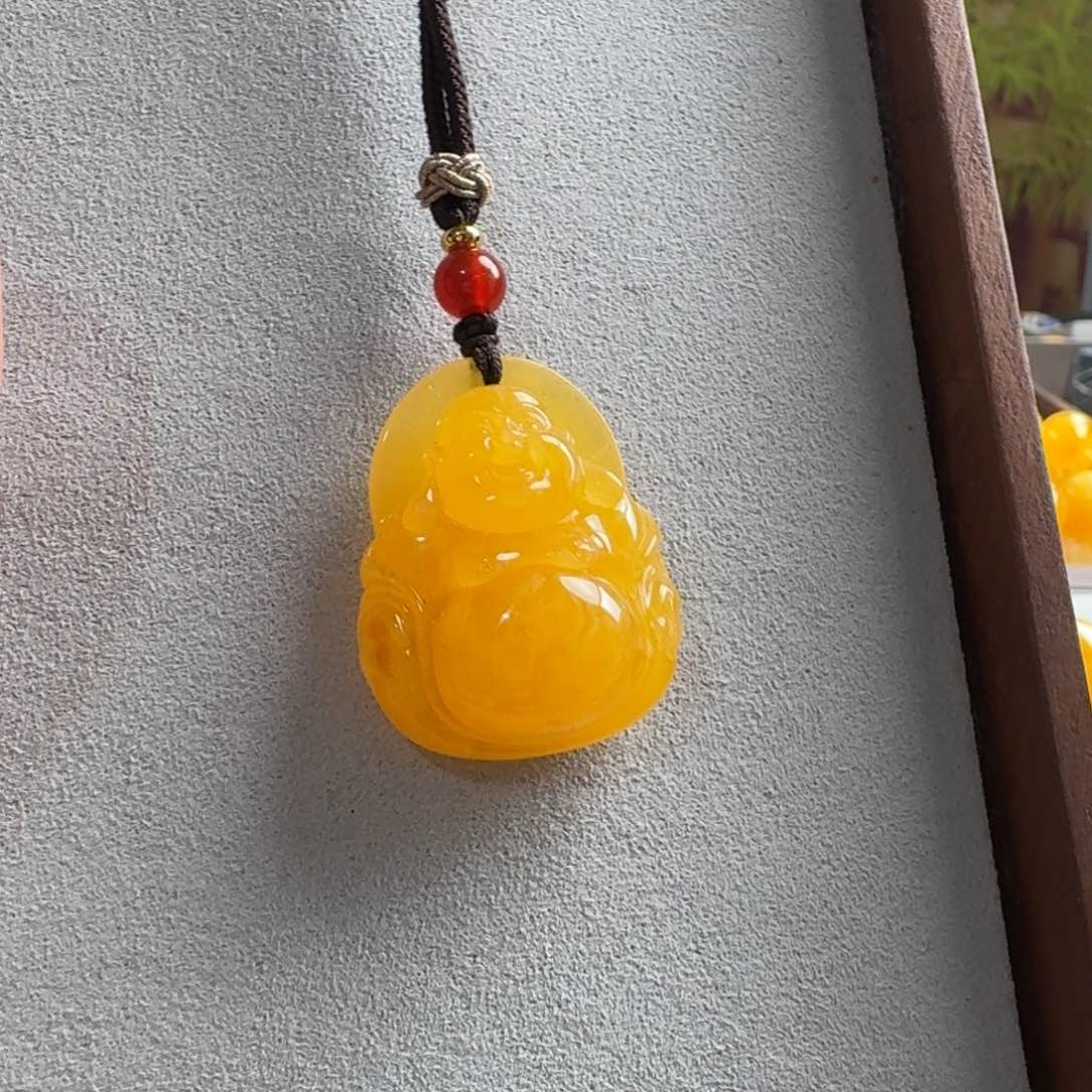 蜜蜡毛衣链未镶嵌