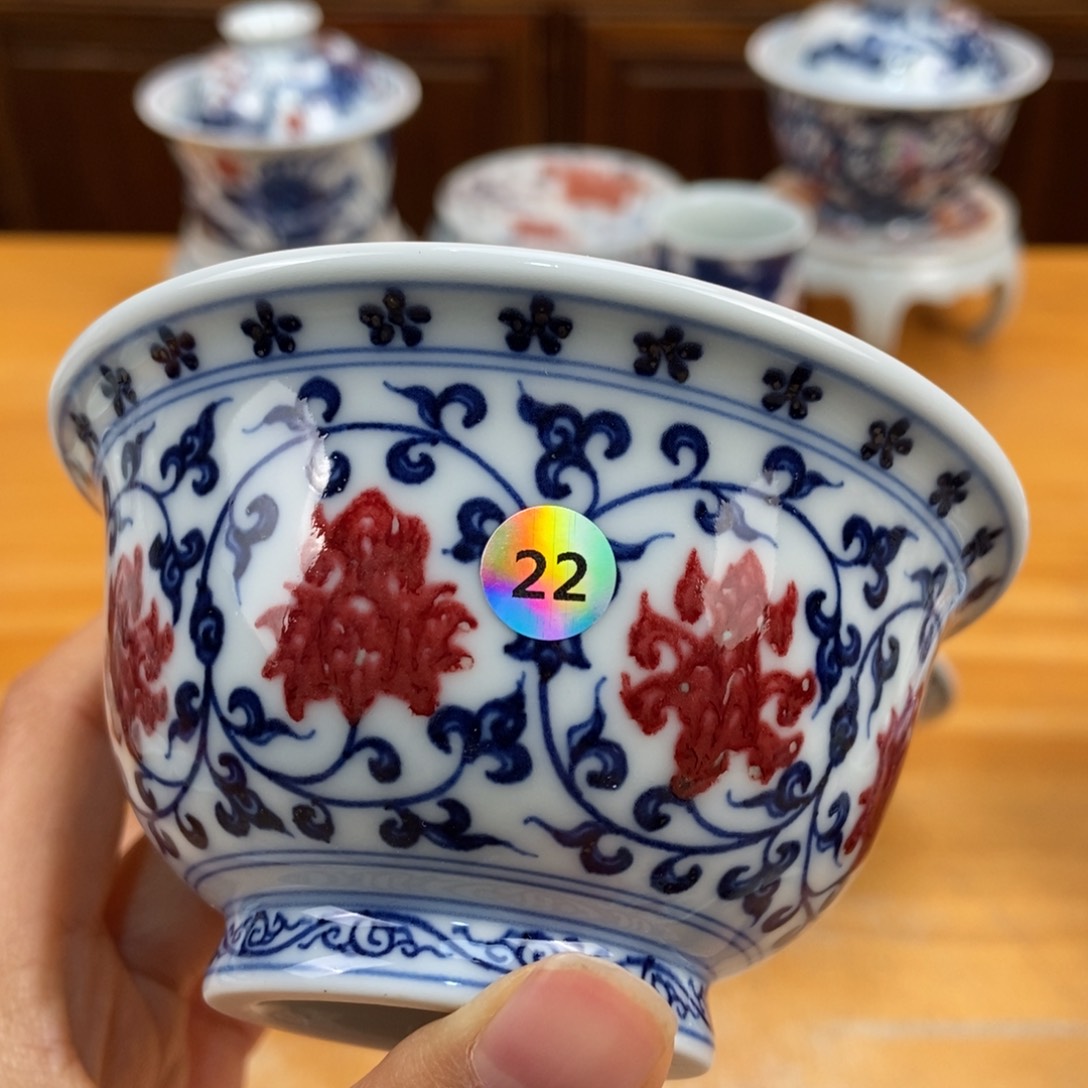 手绘现代茶具非古董