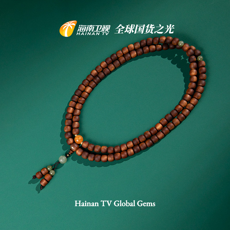 沉香“全球国货之光”富森霸王红土向阳坡老坑料手串1.0 ESCX462