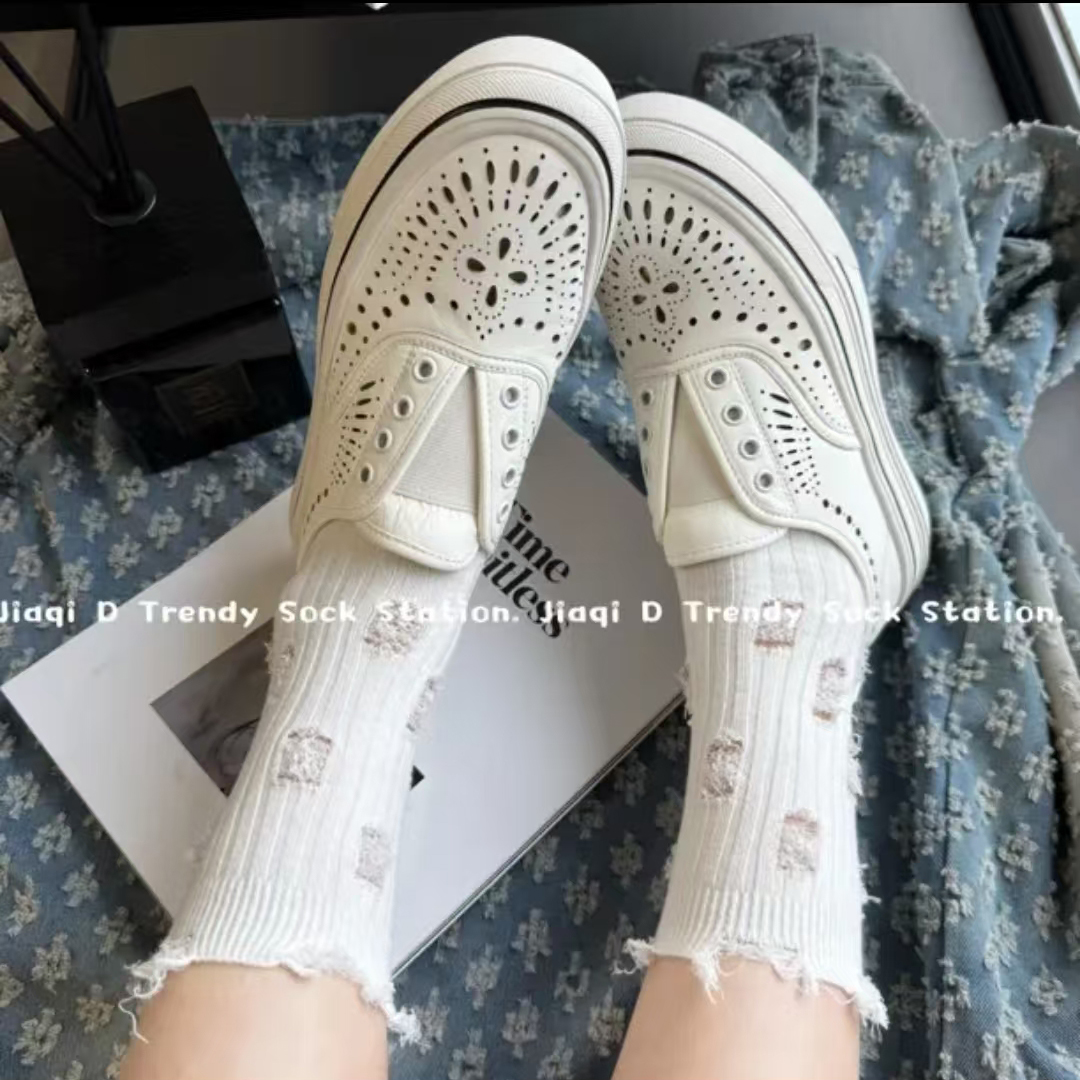 潮流百搭女士中筒袜 005