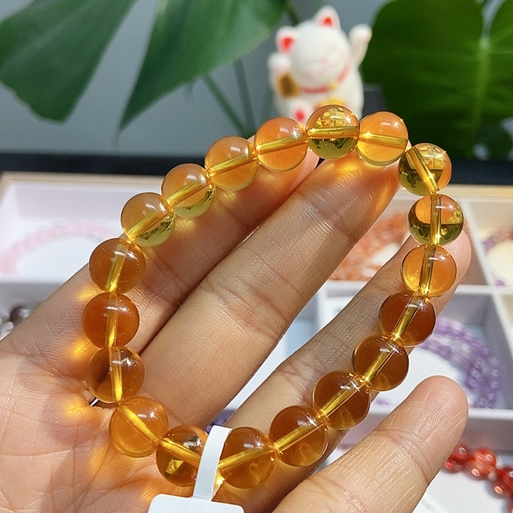 水晶手链未镶嵌黄水晶