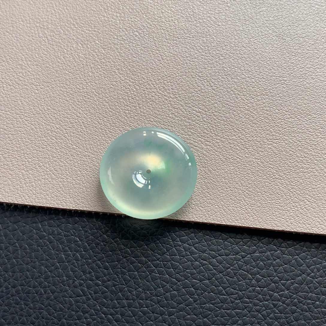 翡翠颈饰18K金镶嵌天然缅甸翡翠26.7-6.3