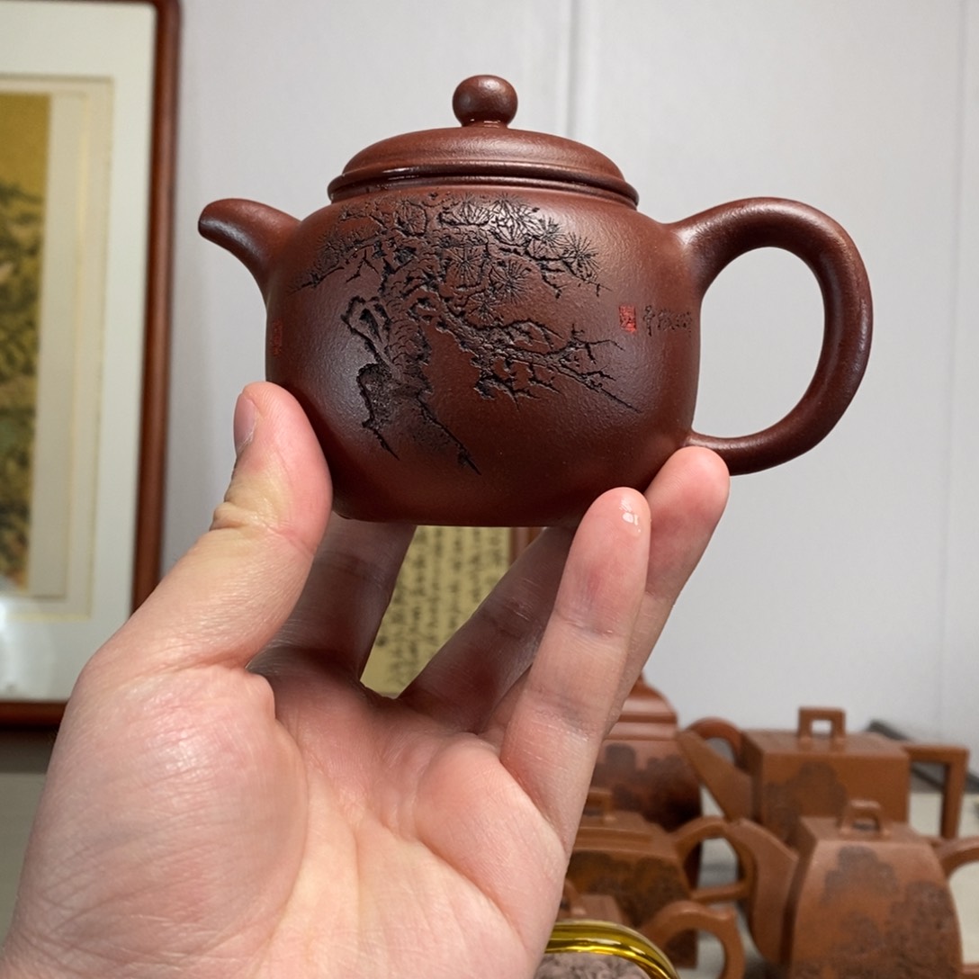 紫砂茶壶原矿泥料传统工艺制作