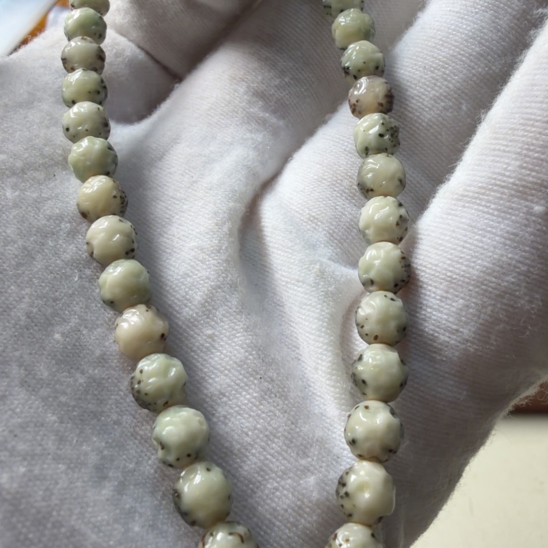 吊坠星月菩提6×6满工满透打留白 34号