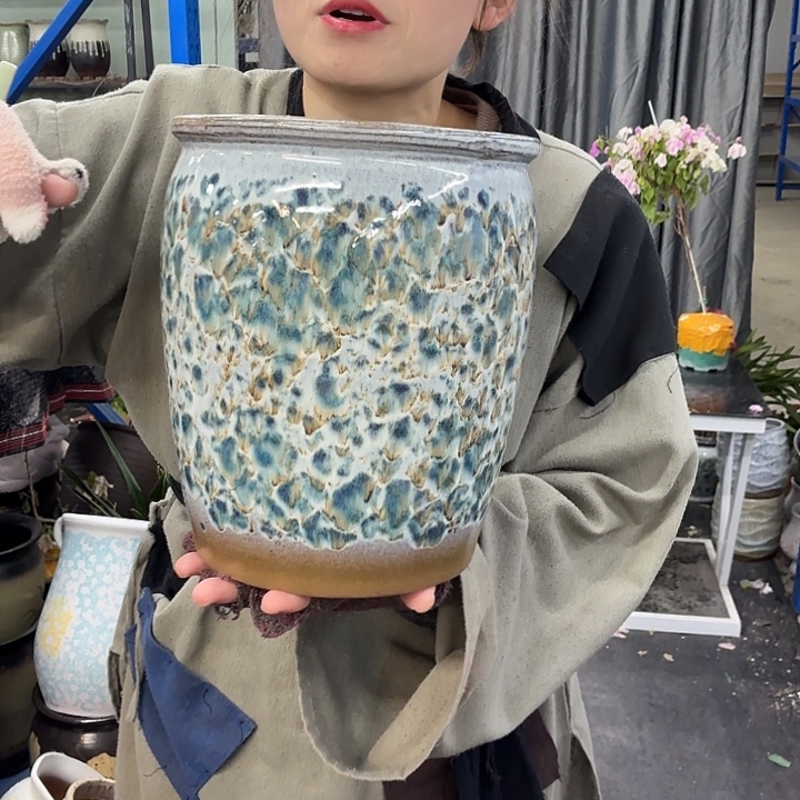 20×25 -粗陶花盆有孔-买买买