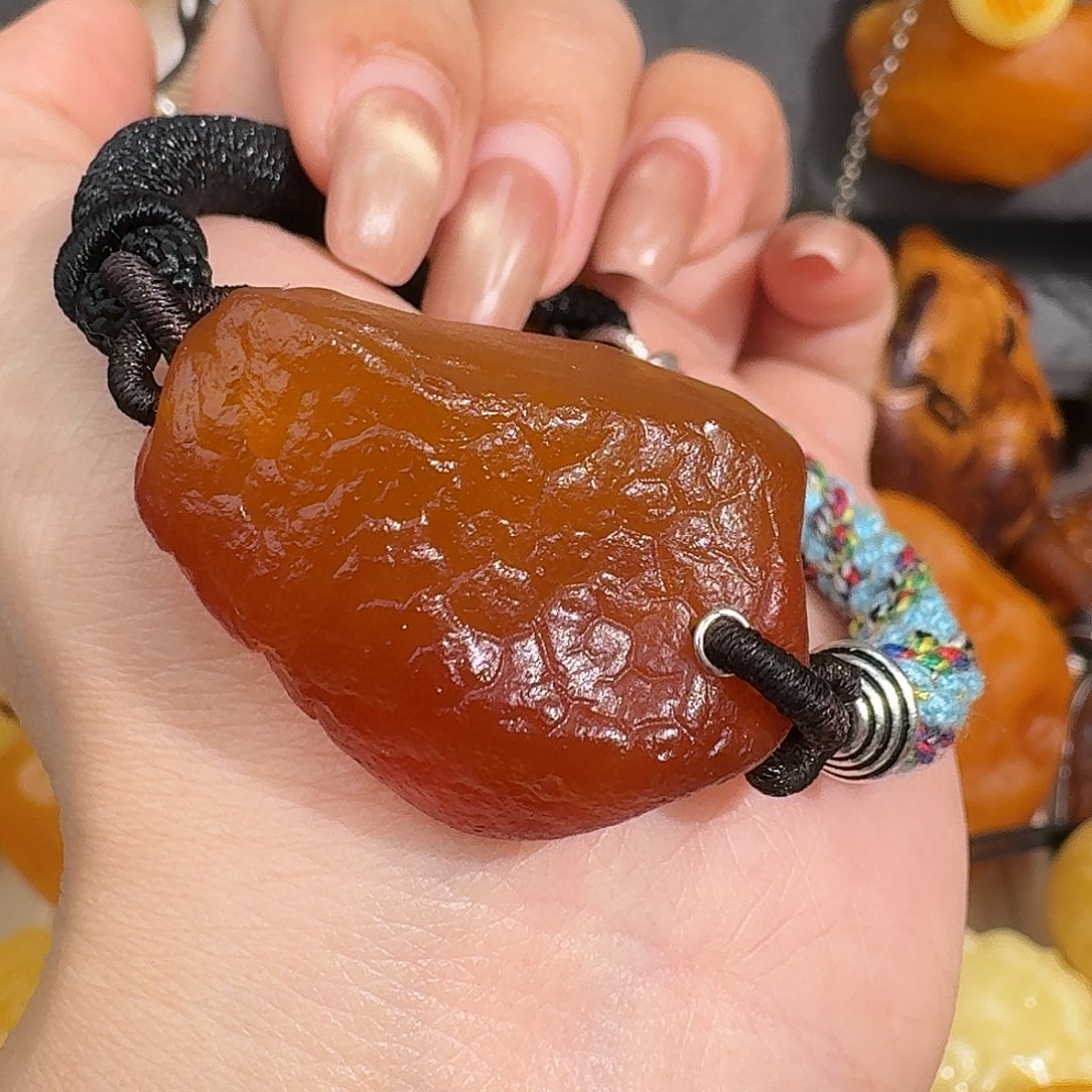 植物珀未镶嵌裸石你