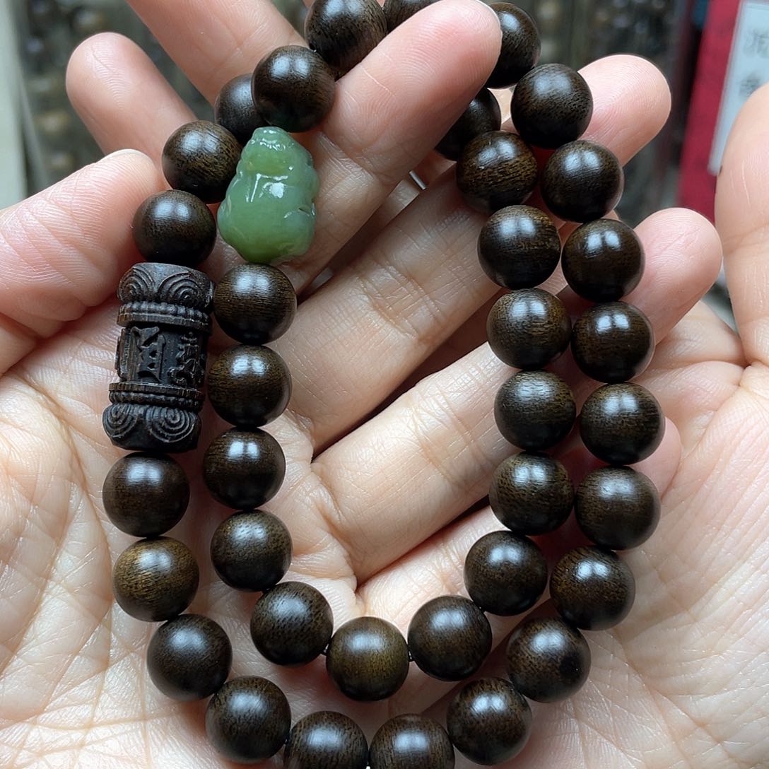 沉香手串越南芽庄白奇楠