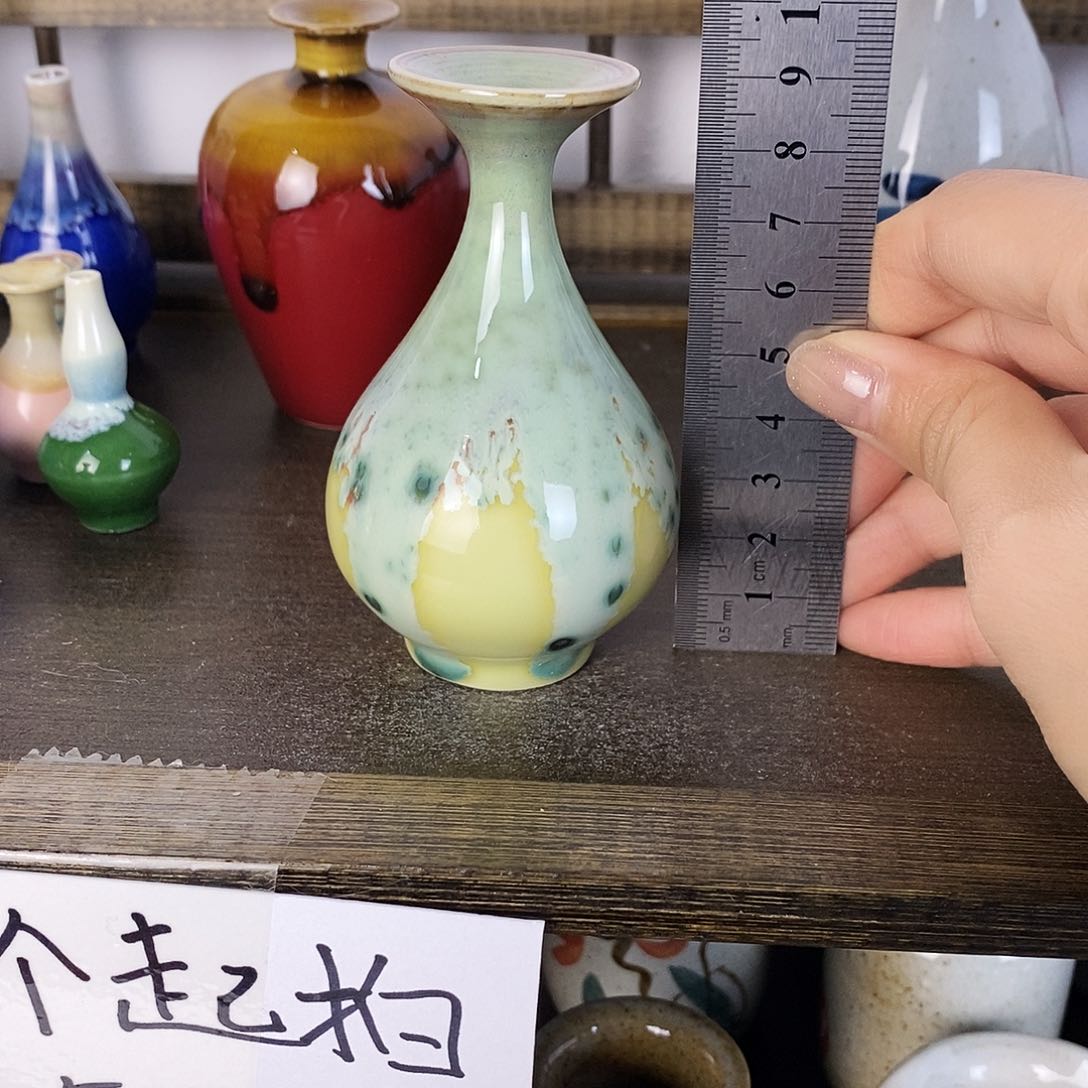 摆件景德镇高温陶瓷小花瓶