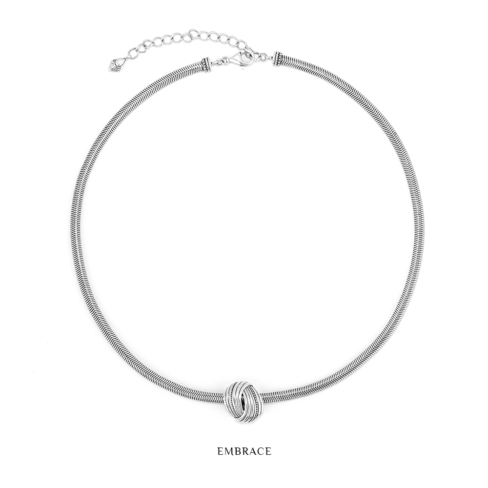 链子925银 S925银拥抱系列项链16+2英寸约16gM0524212160