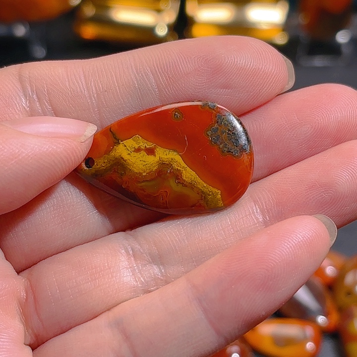 玛瑙/玉髓吊坠(不含链)未镶嵌