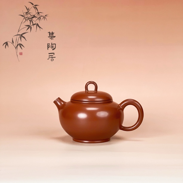 160cc 复烧掇只壶 球孔 广西钦州坭兴陶 纯手工茶壶