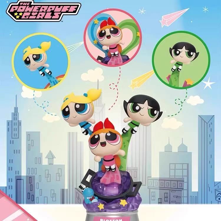野兽王国飞天小女警系列盲盒手办潮玩可爱公仔摆件送女生礼物
