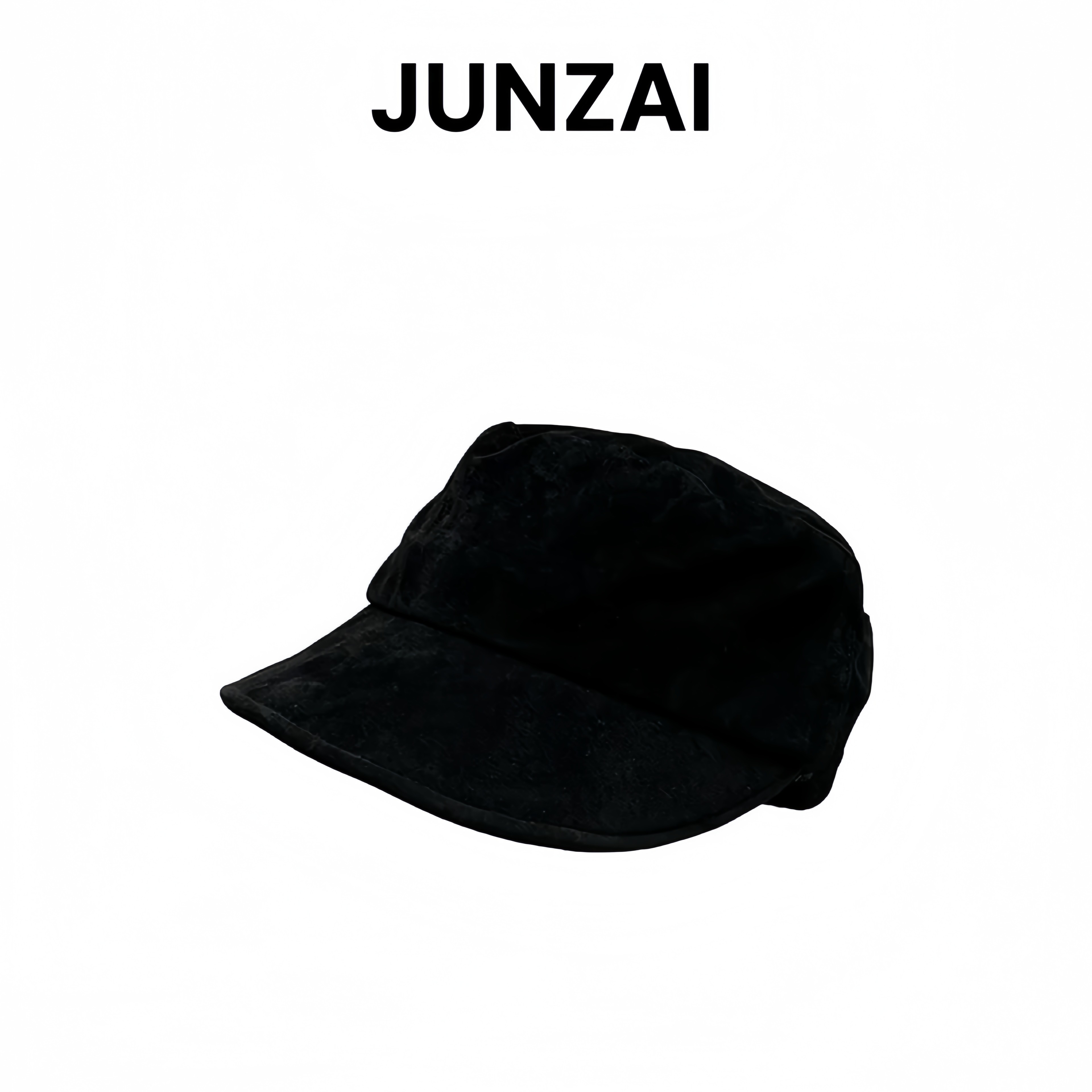 【专属】JUNZAI 松弛中古风美拉德复古翻皮绒马术帽显白鸭舌帽