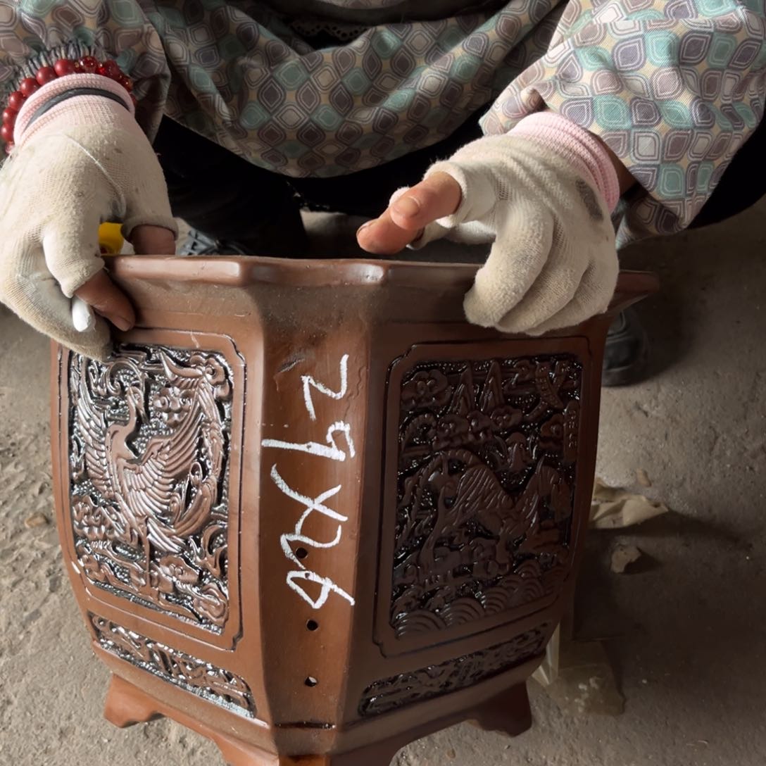 紫泥花盆紫砂花盆23