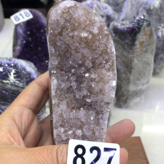 紫晶天然水晶摆件未镶嵌