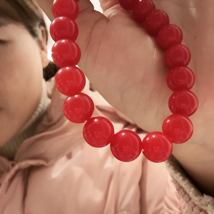 石英质玉（金丝玉）合金颈饰