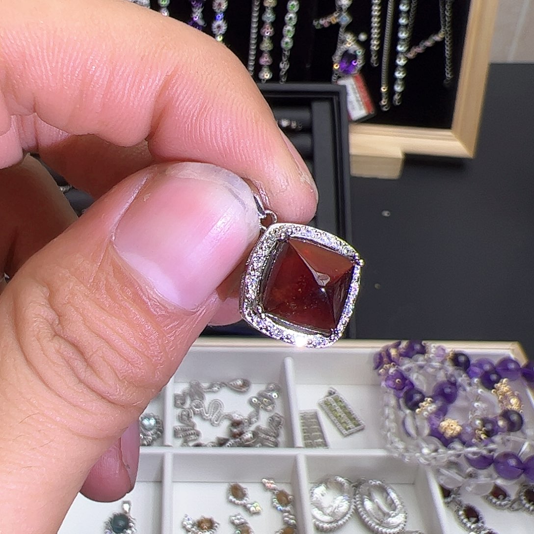 紫晶珠宝半成品银S925镶嵌