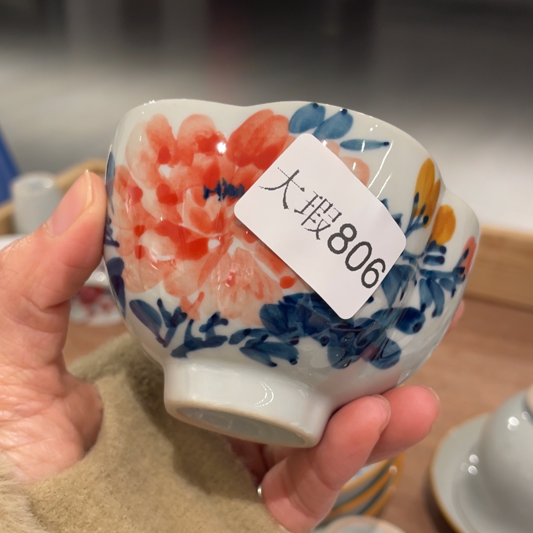 有瑕釉下彩纯手绘