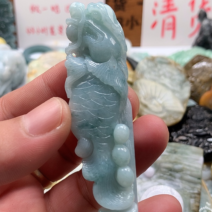 翡翠未镶嵌颈饰保真天然a货翡翠