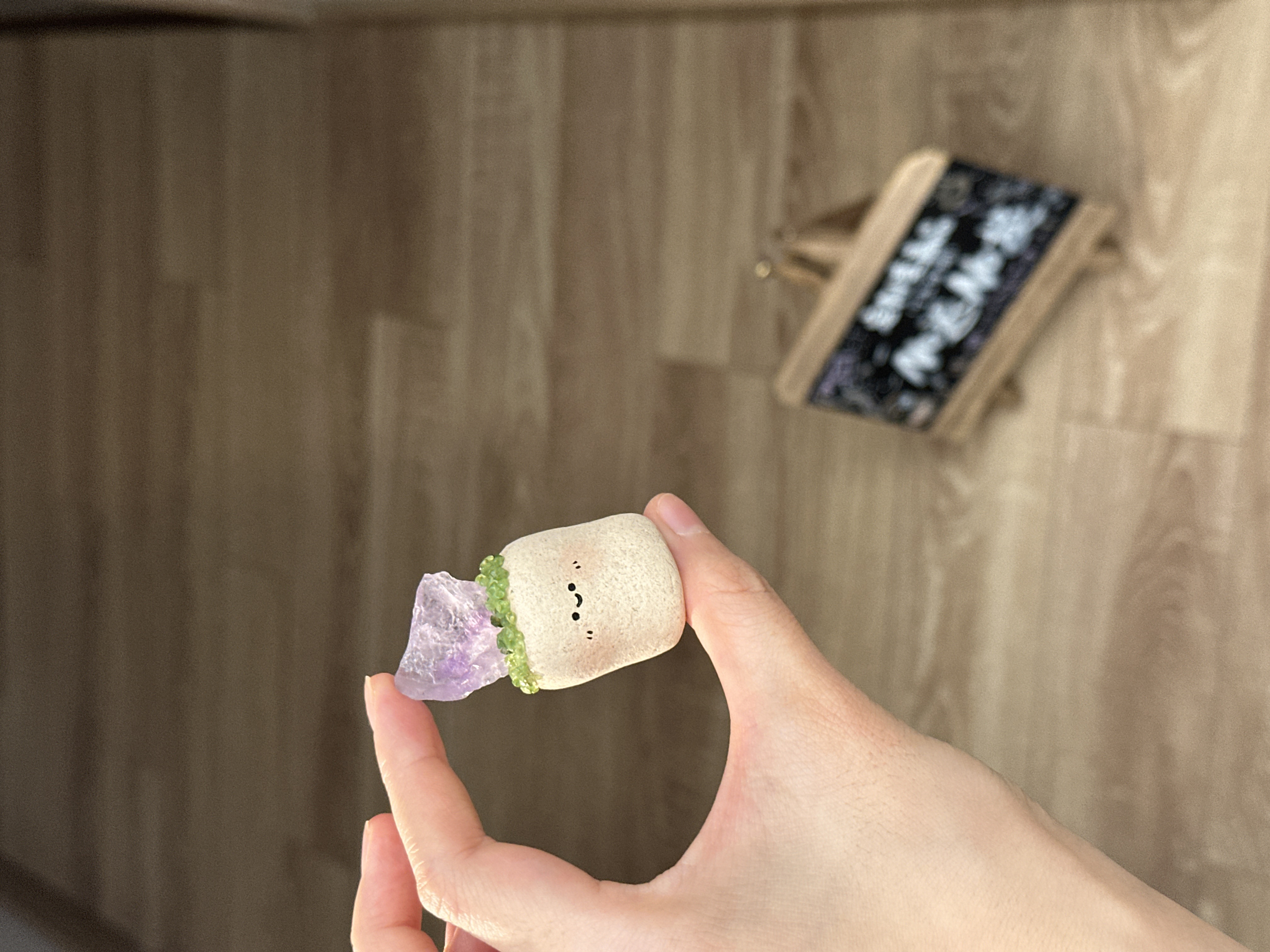 水晶小豆丁可爱小花盆