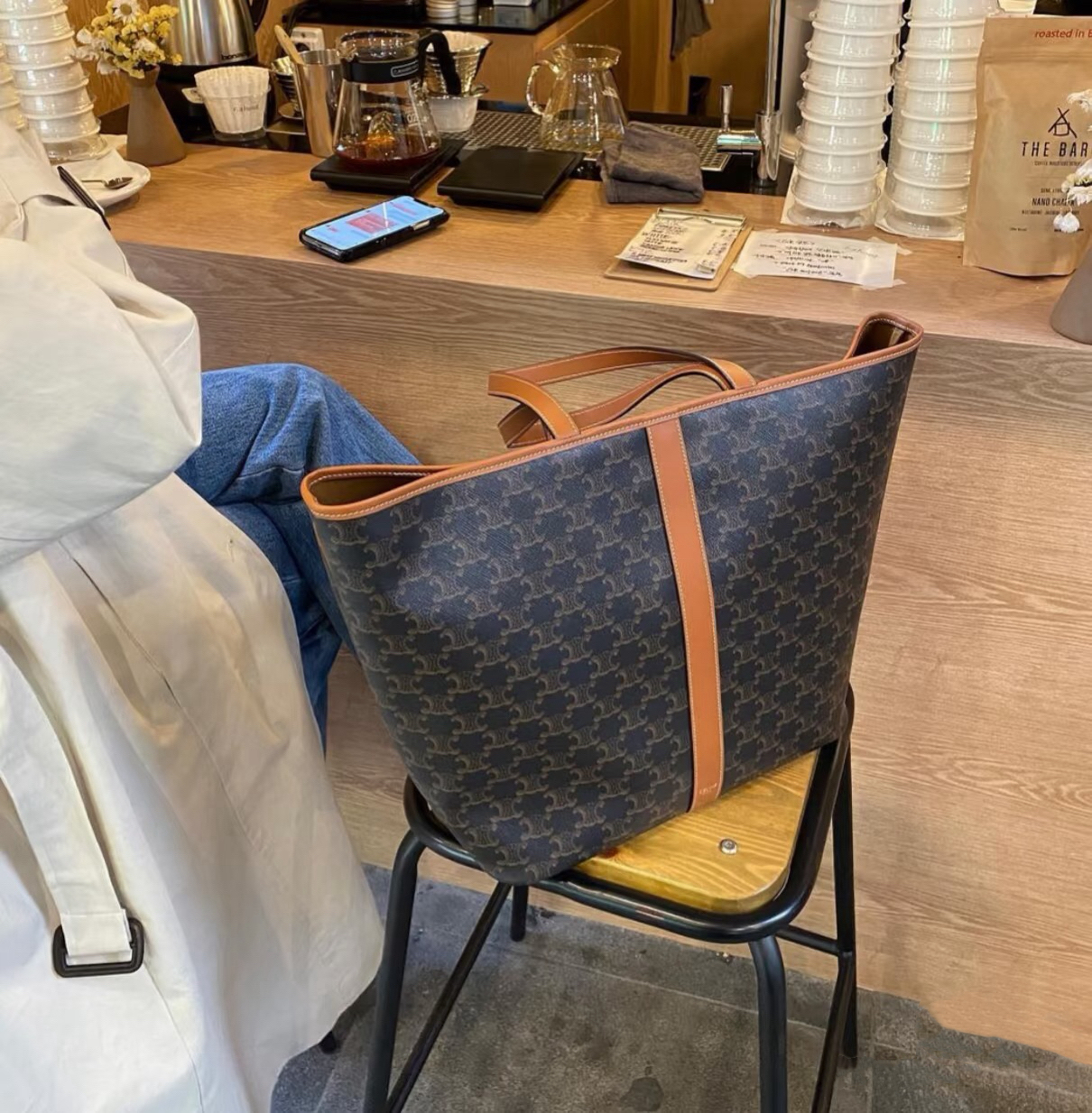 99新 Celine/思琳 经典老花托特单肩包