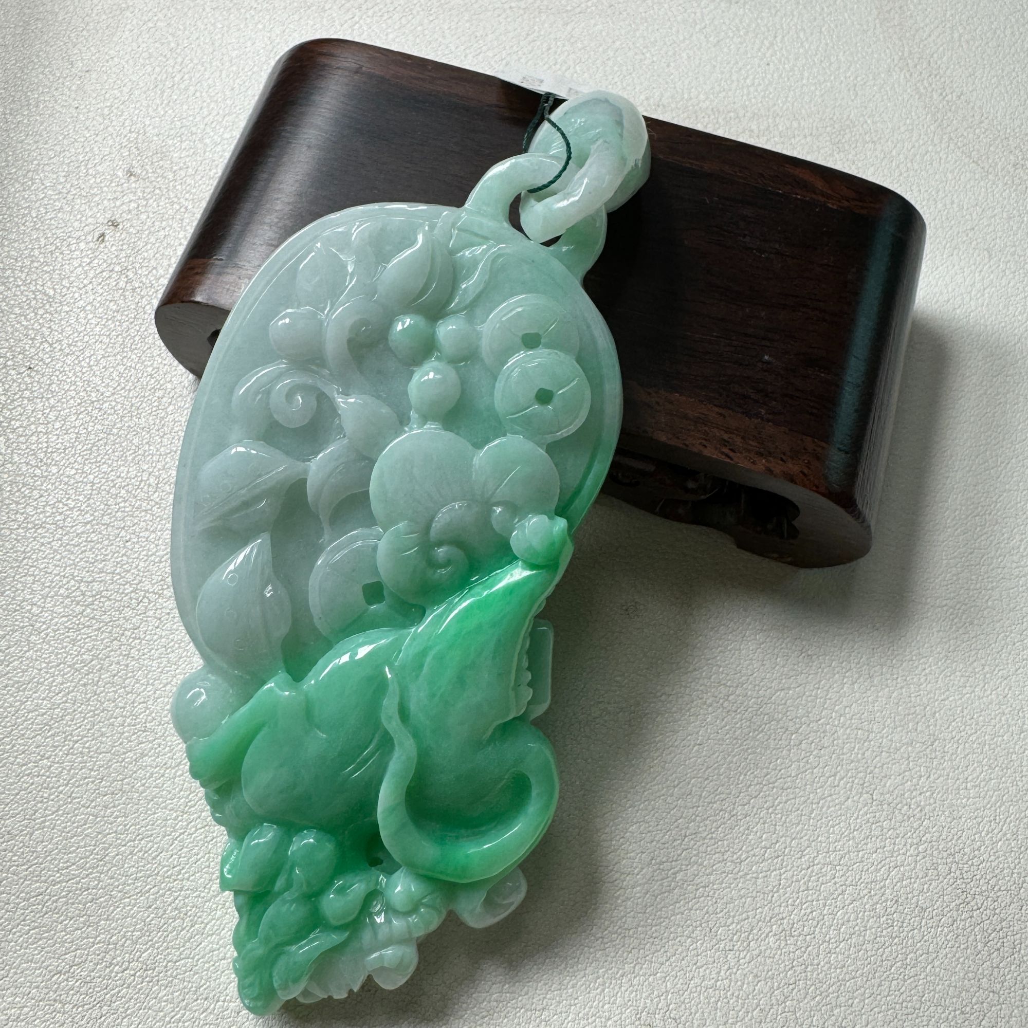 天然a货翡翠花件牌101080562