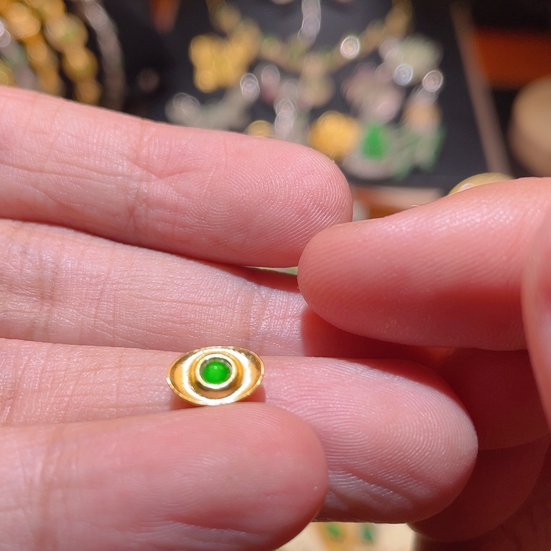 翡翠吊坠(不含链)银S925镶嵌