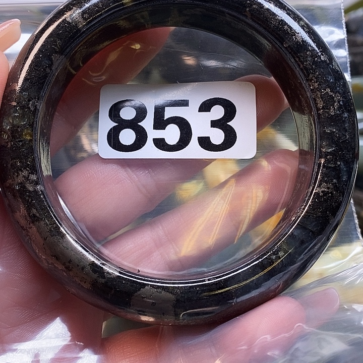 梅***子蛇纹石玉未镶嵌手镯