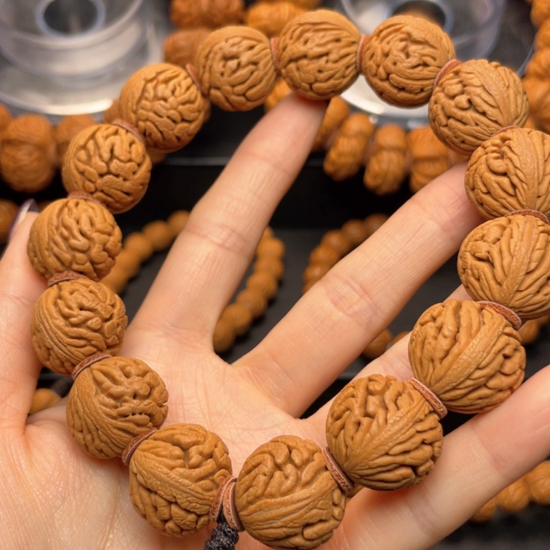 桃核手串龙纹桃核7