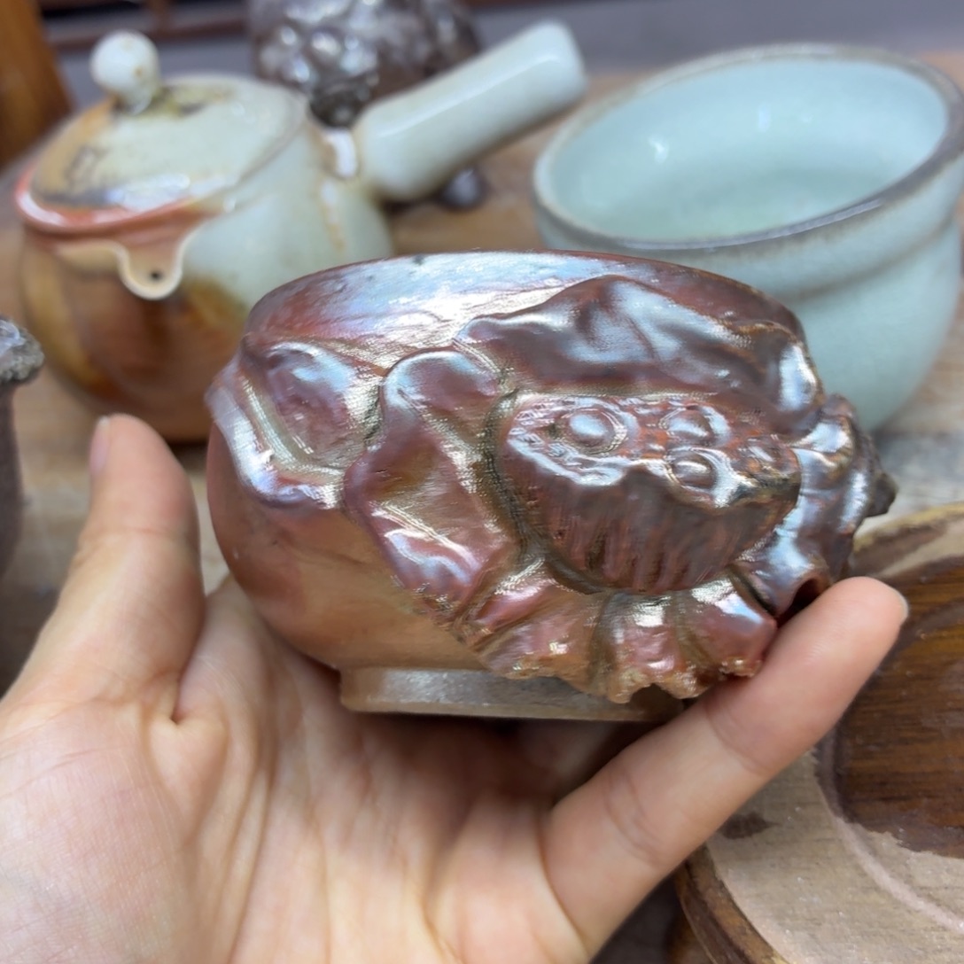 陶园柴烧，精品高货963泥纹