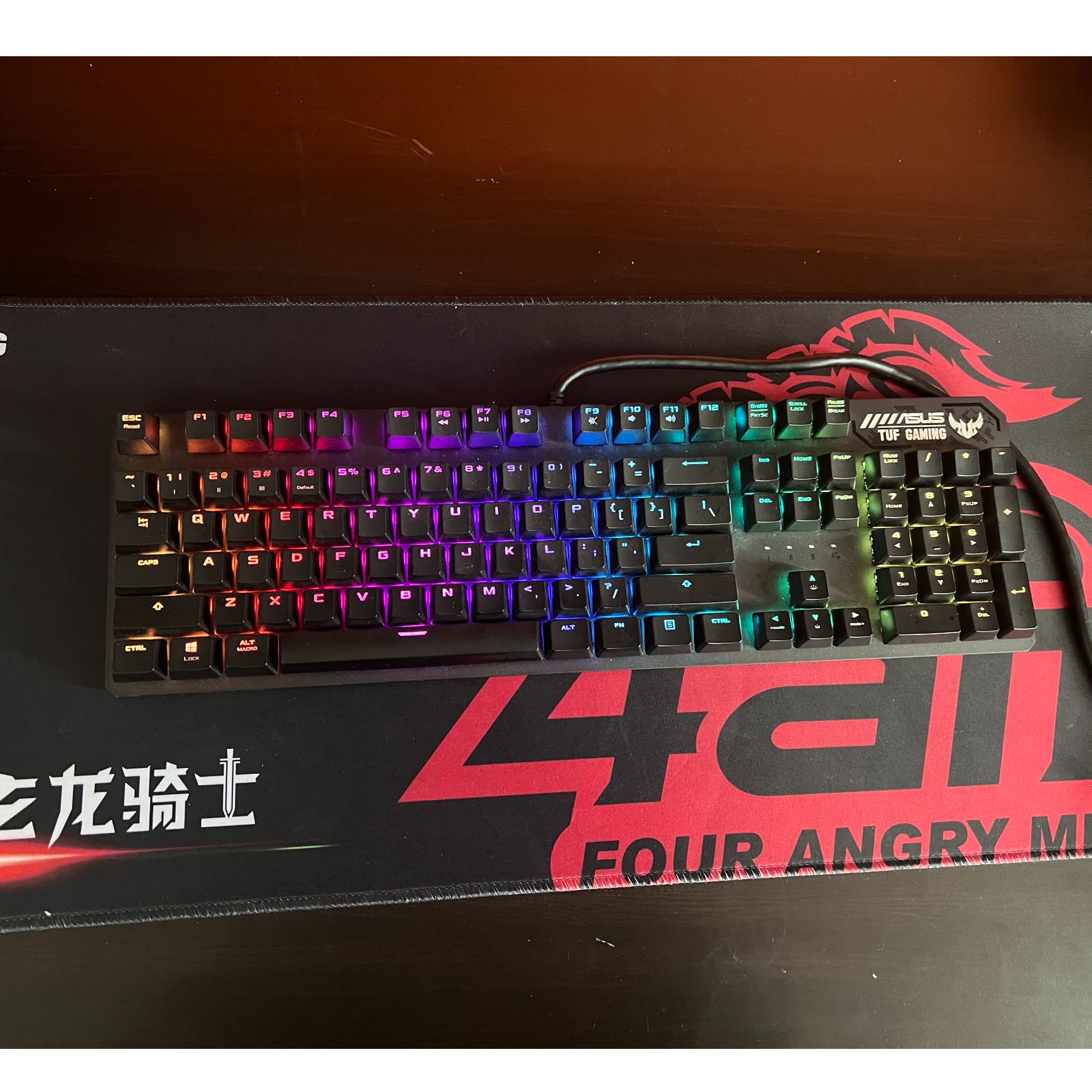 准新品 ASUS/华硕 网吧二手准新华硕TUF K3键游戏机械键盘外设