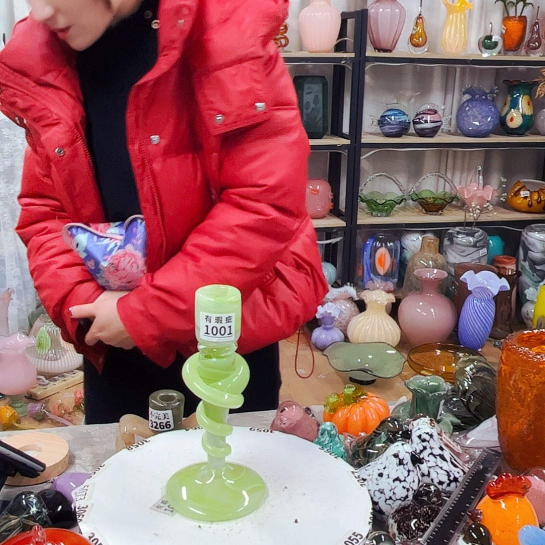 1001烛台瑕家悦琉璃工艺品