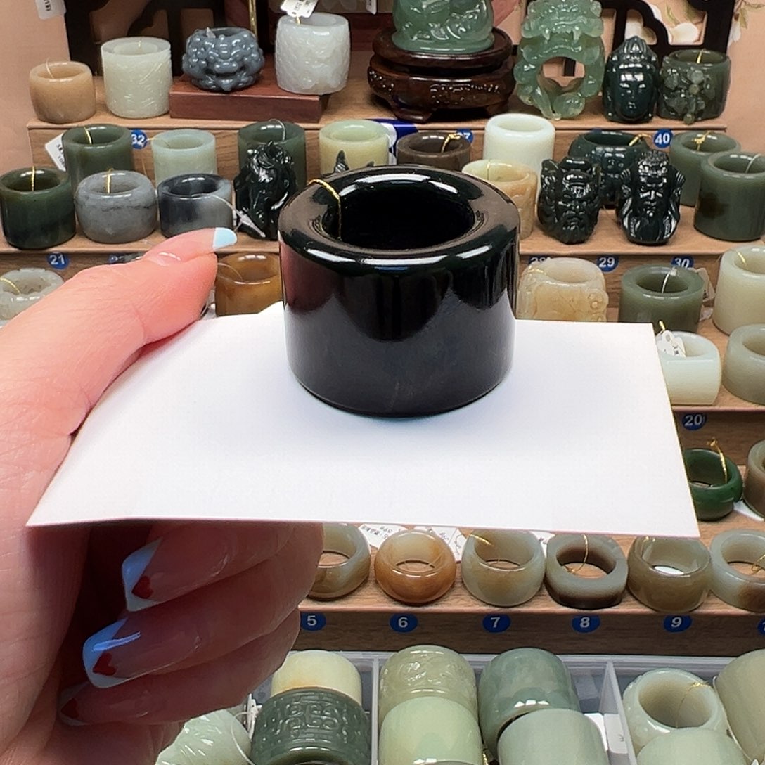 和田玉未镶嵌戒指22.3内径30号