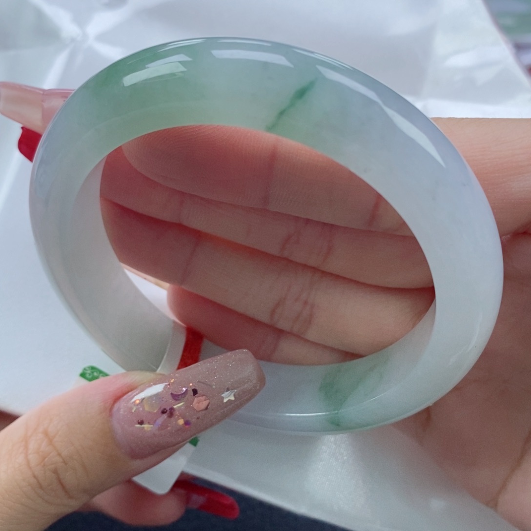 【闪购商品】翡翠手镯未镶嵌55.8正圈