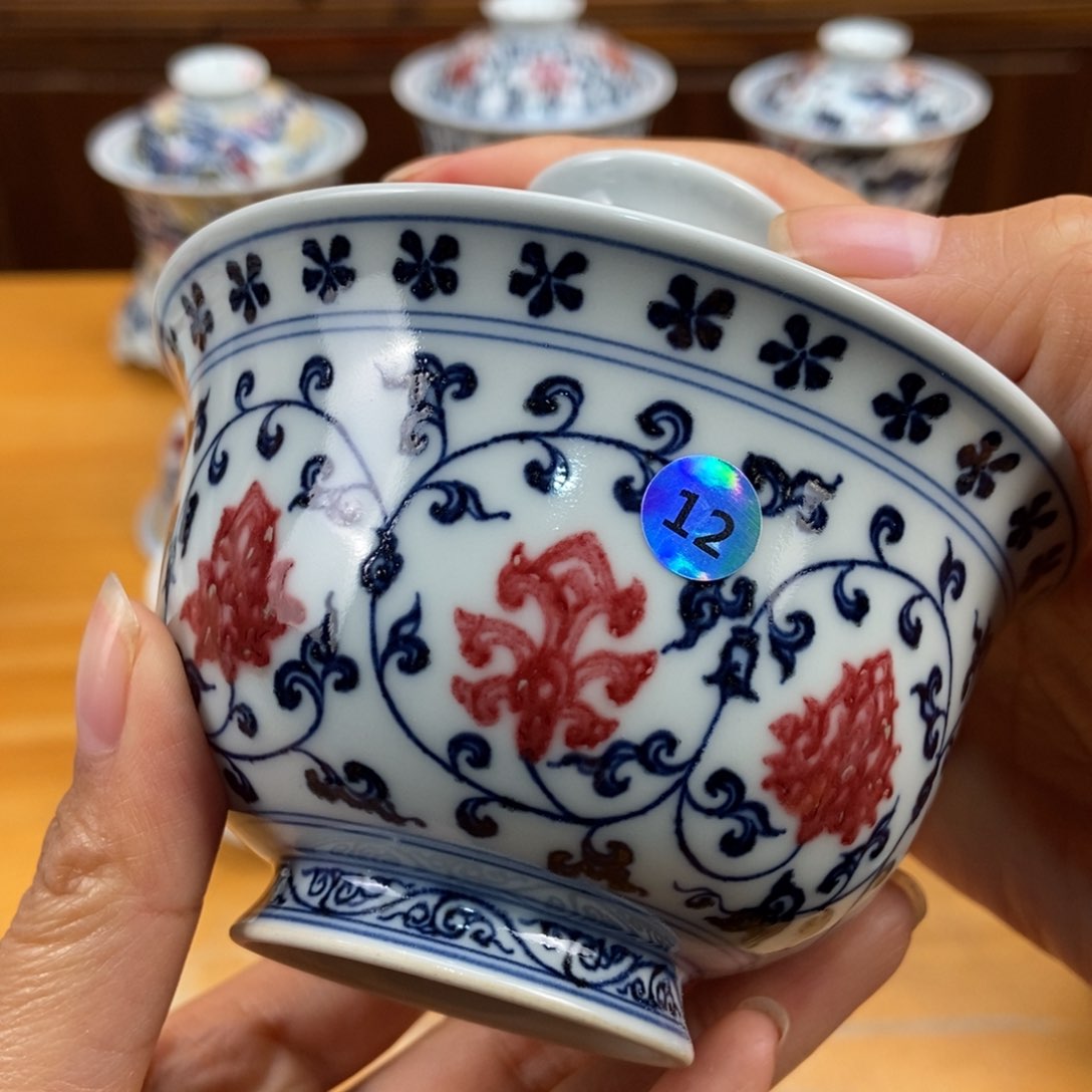 手绘现代茶具非古董