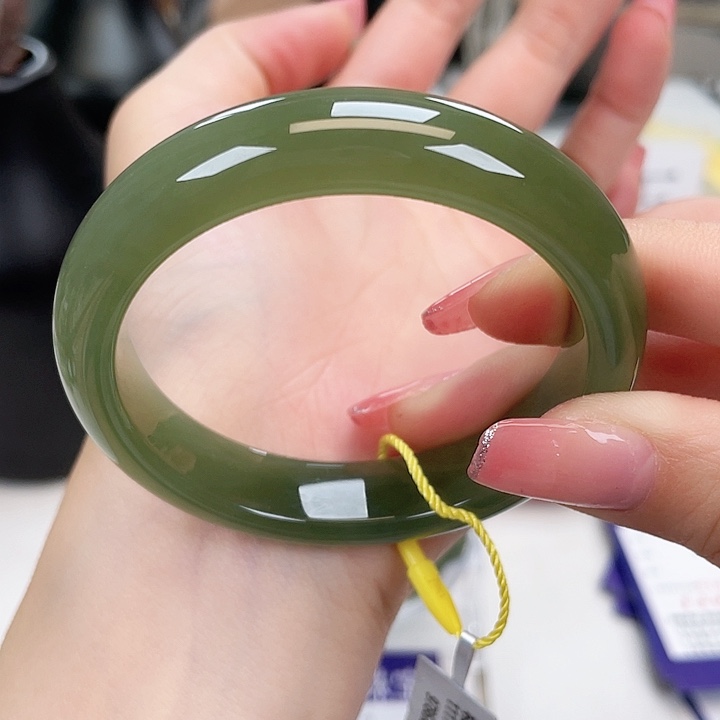 和田玉手镯54未镶嵌