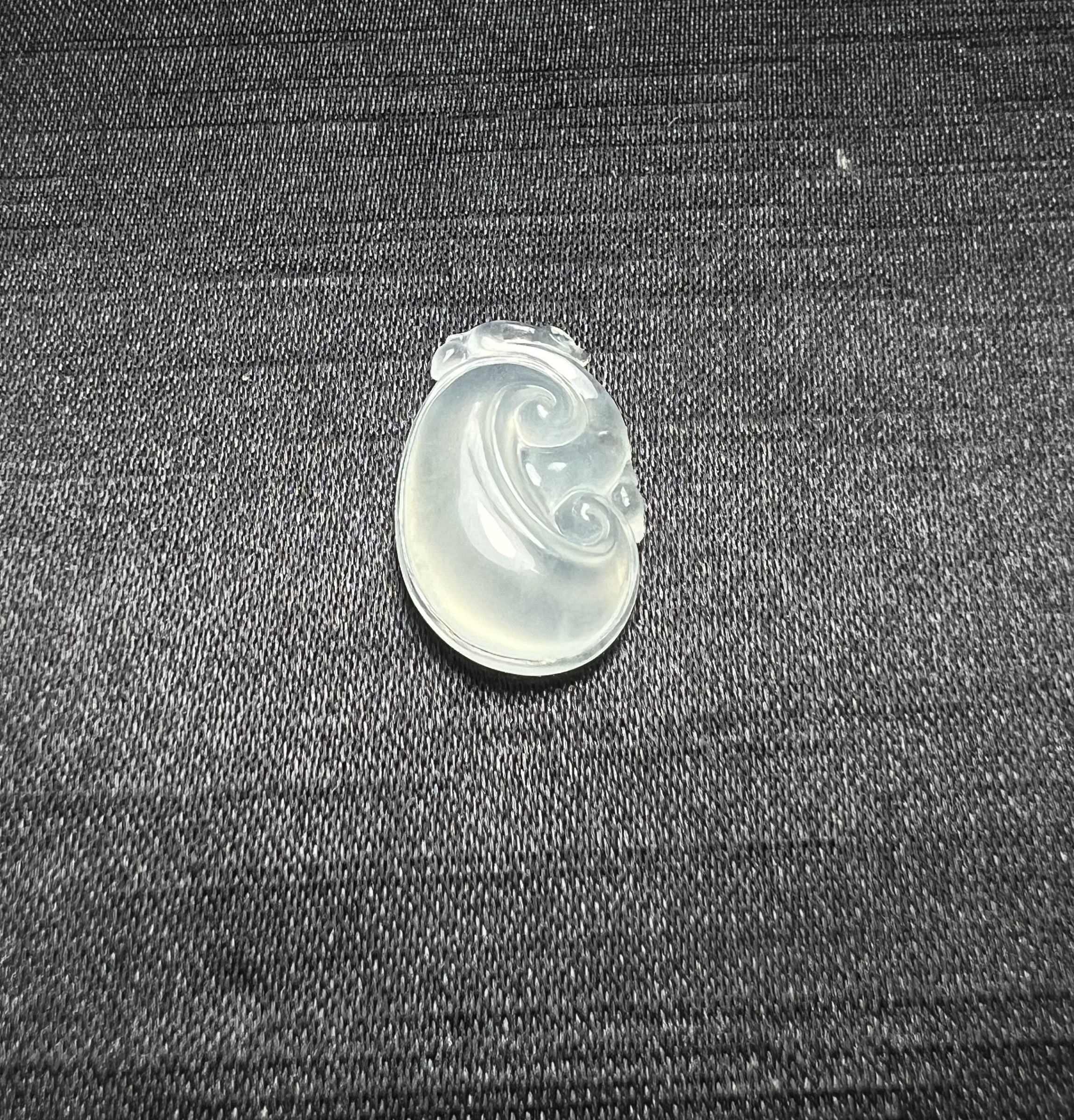 纯天然缅甸a货翡翠如意精美冰透