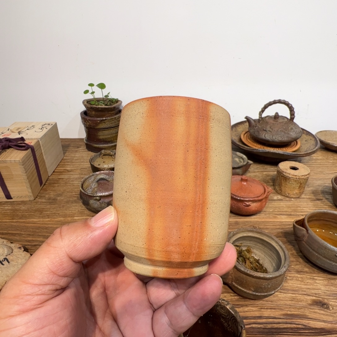 润物轩品质备前烧杯子