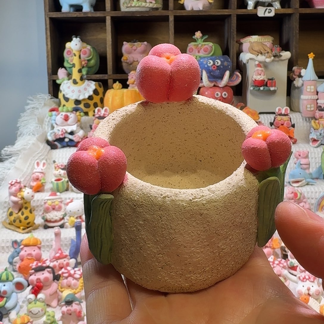 厂家直销手工花盆摆件