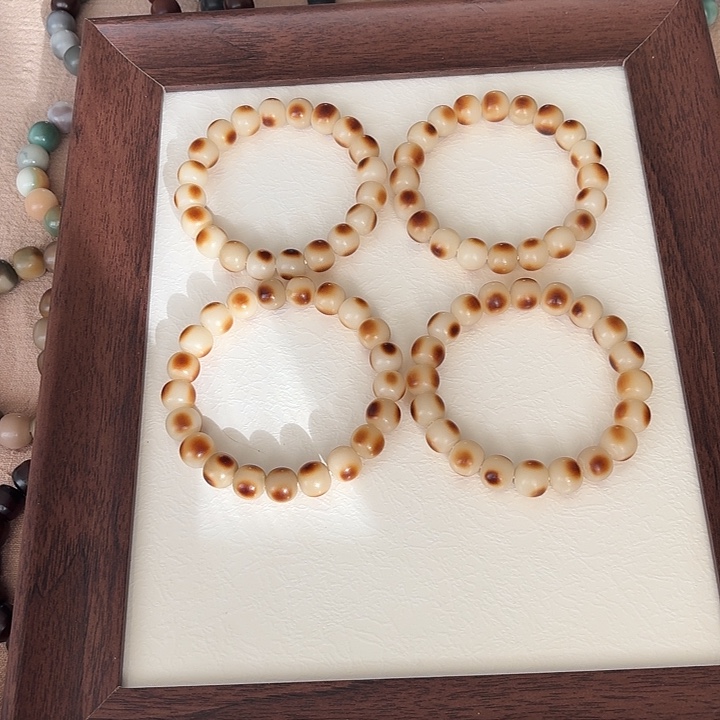 菩提根/象牙果手串卡12干磨苹果珠