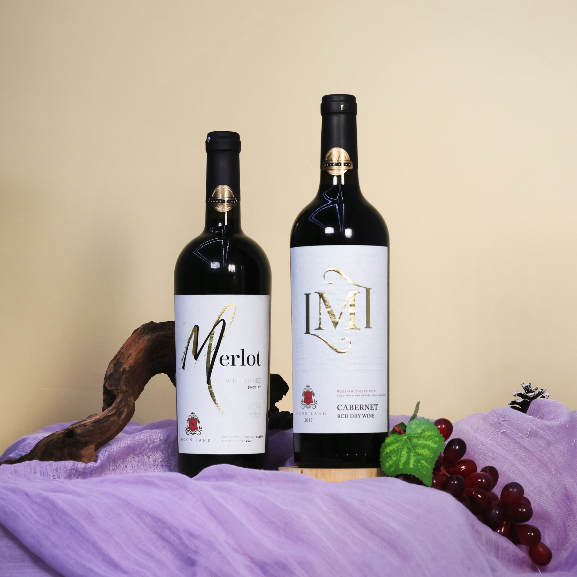 【俄罗斯进口】木莱特魔法师 梅洛干红葡萄酒750ml/2组合