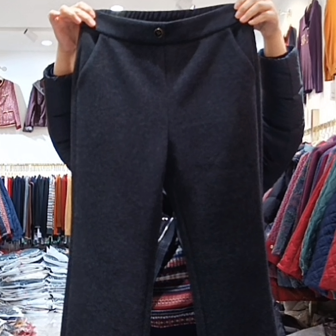 矮个子加绒羊毛维拉裤5658