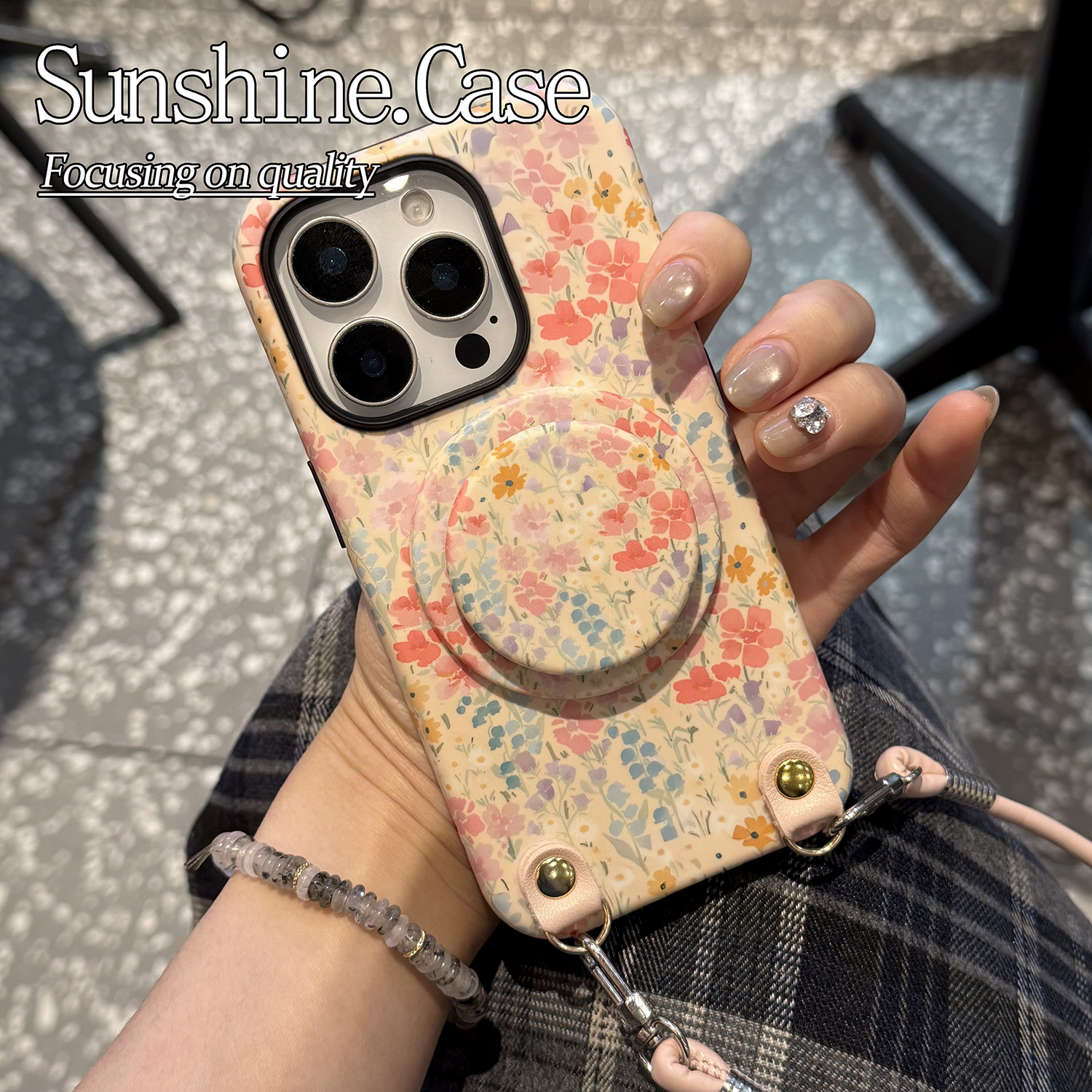 【磁吸菲林二合一】彩色花花适用苹果16PROMAX/15/14防手机壳