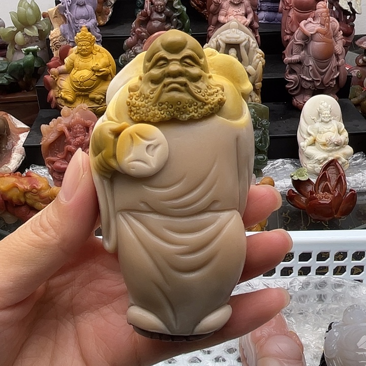 石英质玉未镶嵌手把件