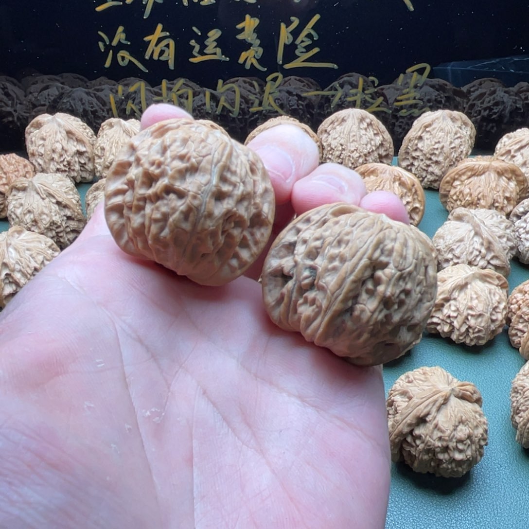 核桃把件37全品小磨盘