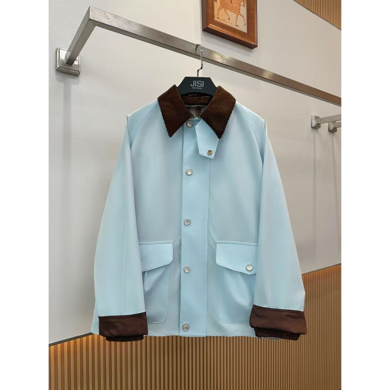 JISI L+25早秋撞色口袋夹克外套-WT25669A 