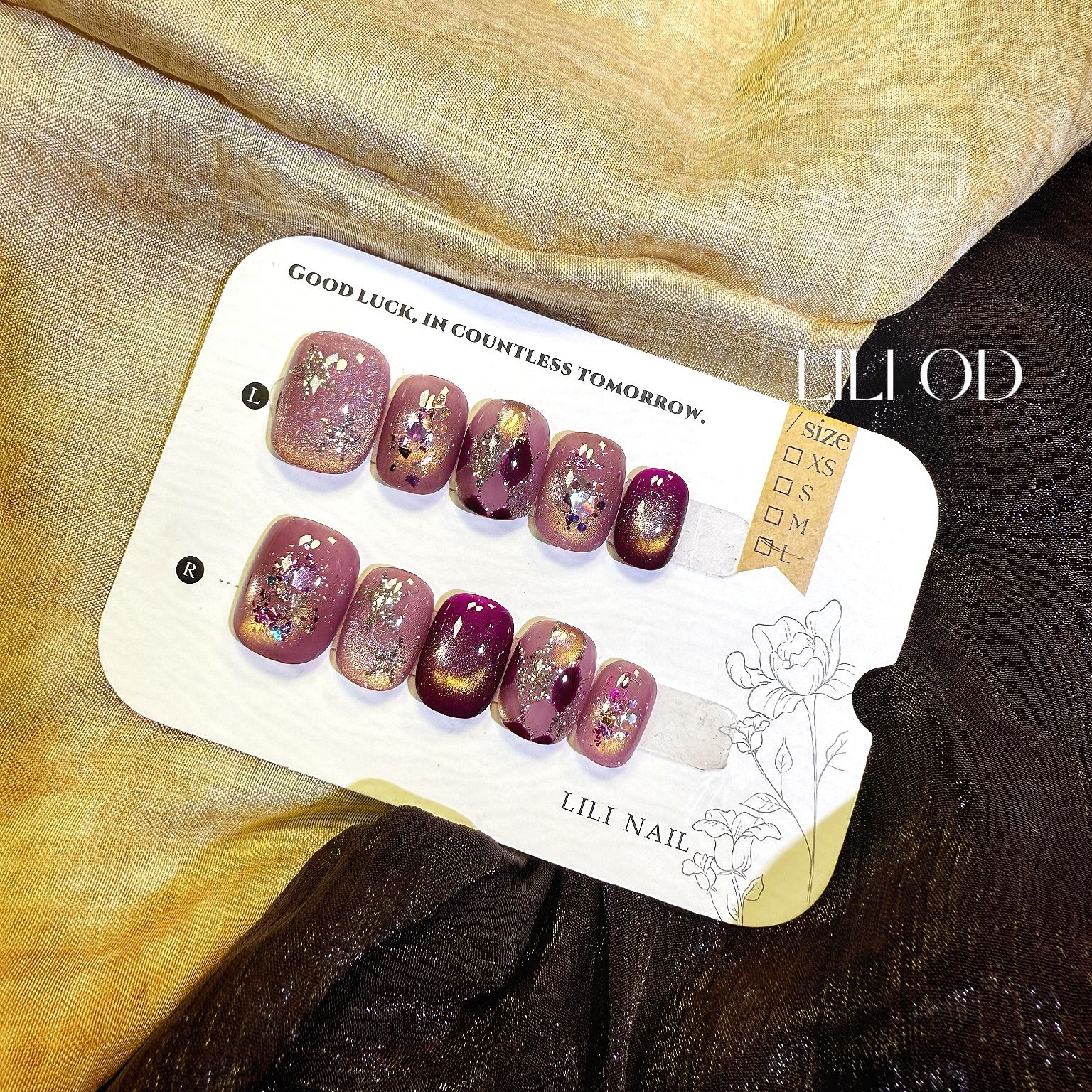 九紫离火｜李里纯手工穿戴式穿戴甲紫色2025巨显白高级大气高定款