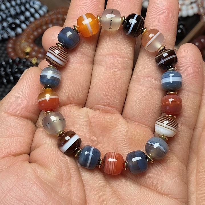 玛瑙/玉髓手链未镶嵌